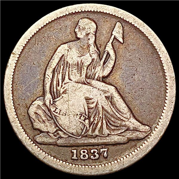 1837 Seated Liberty Dime NICELY CIRCULATED