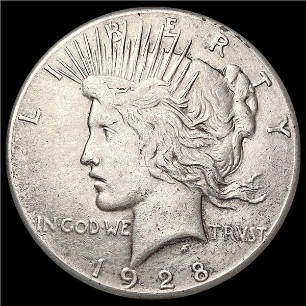 1928 Silver Peace Dollar CLOSELY UNCIRCULATED