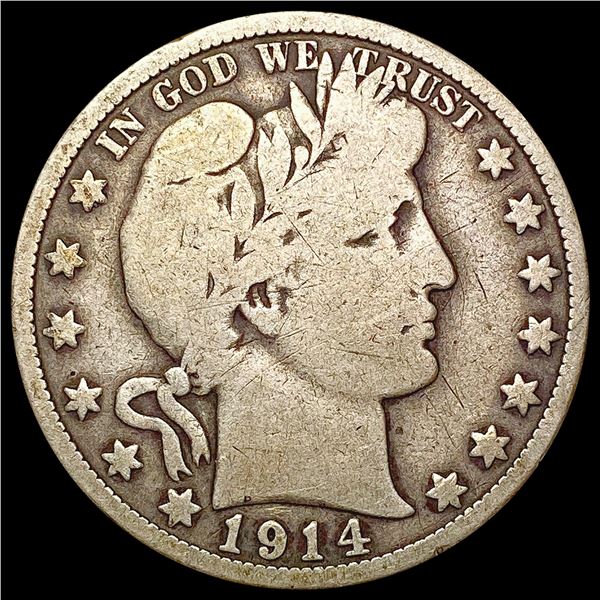 1914 Barber Half Dollar NICELY CIRCULATED