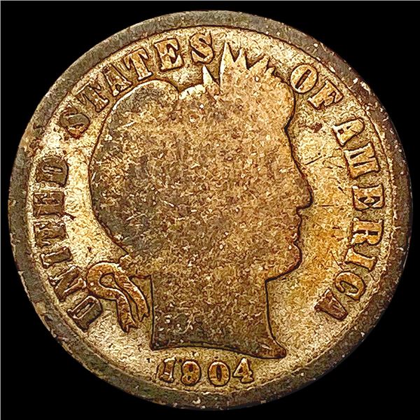 1904-S Barber Dime NICELY CIRCULATED