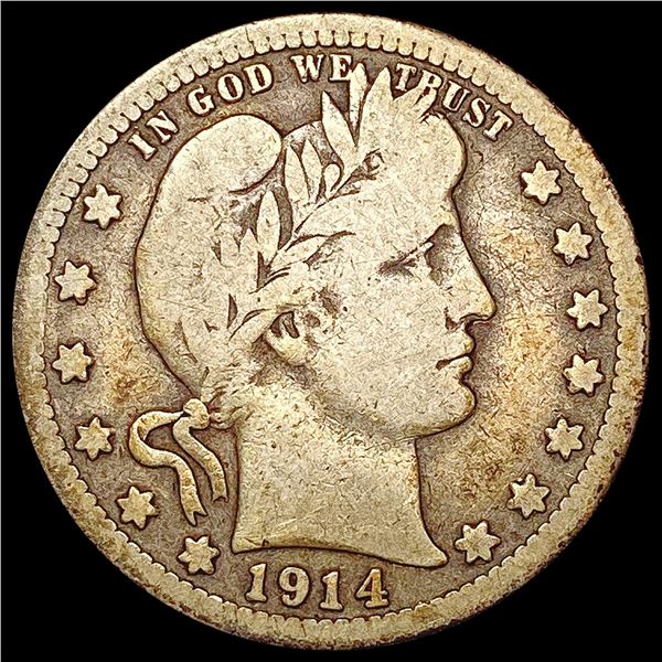 1914-S Barber Quarter NICELY CIRCULATED