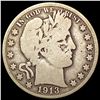 1913 Barber Half Dollar NICELY CIRCULATED