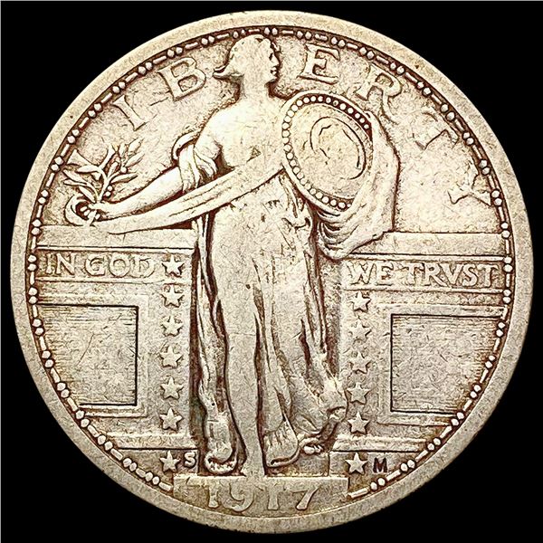 1917-S T1 Standing Liberty Quarter NICELY CIRCULAT