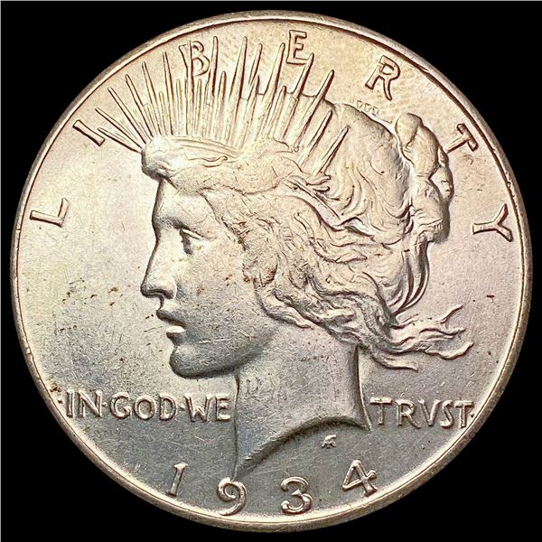 1934-S Silver Peace Dollar CLOSELY UNCIRCULATED