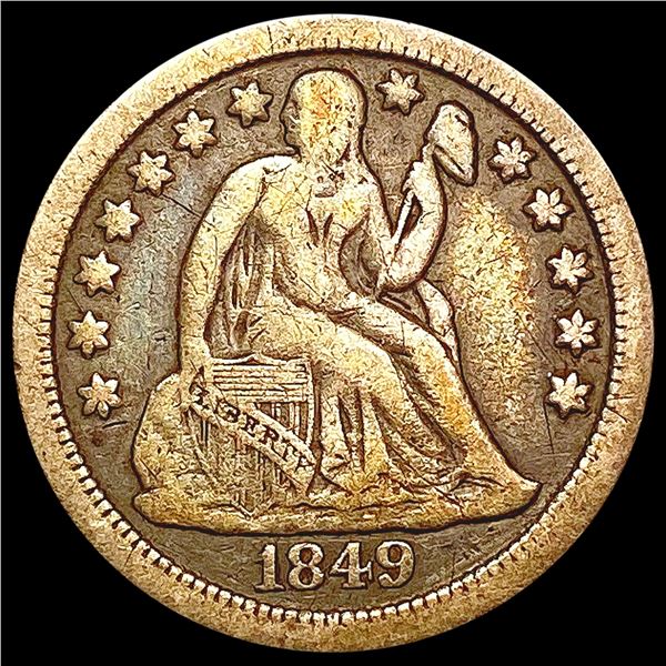 1849-O Seated Liberty Dime NICELY CIRCULATED