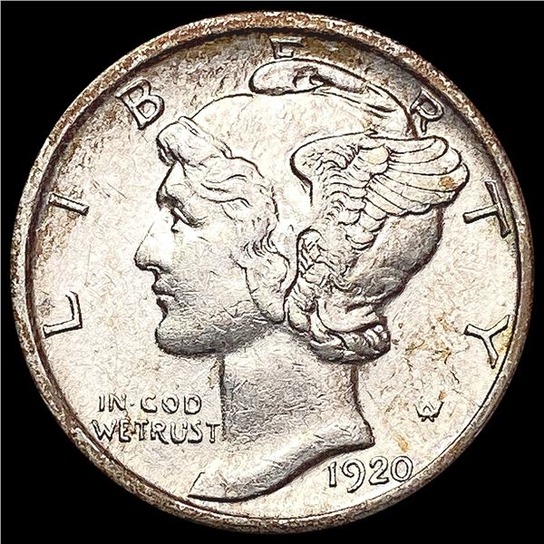 1920-D Mercury Dime CHOICE AU