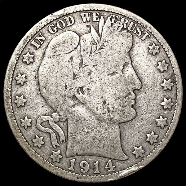 1914 Barber Half Dollar NICELY CIRCULATED