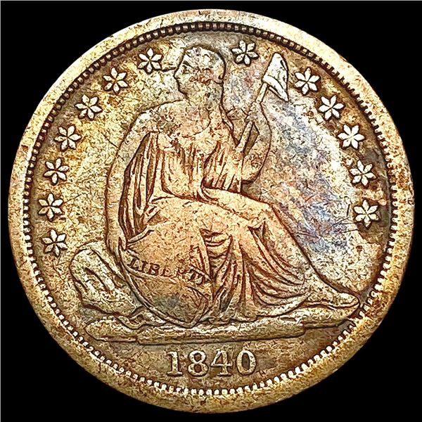 1840 Seated Liberty Dime NICELY CIRCULATED