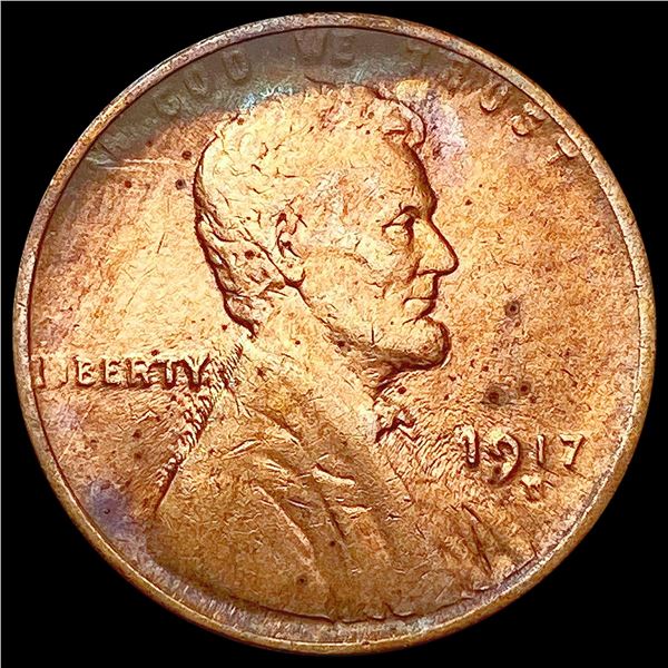 1917-D Wheat Cent NEARLY UNCIRCULATED