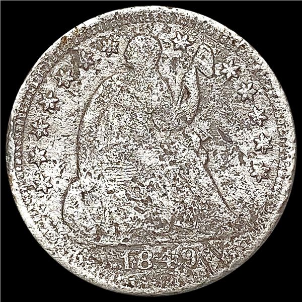 1849-O Seated Liberty Half Dime NICELY CIRCULATED