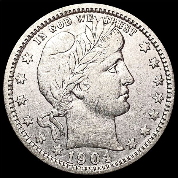 1904-O Barber Quarter CLOSELY UNCIRCULATED