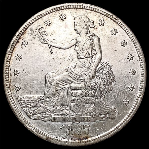 1877-S Silver Trade Dollar NEARLY UNCIRCULATED