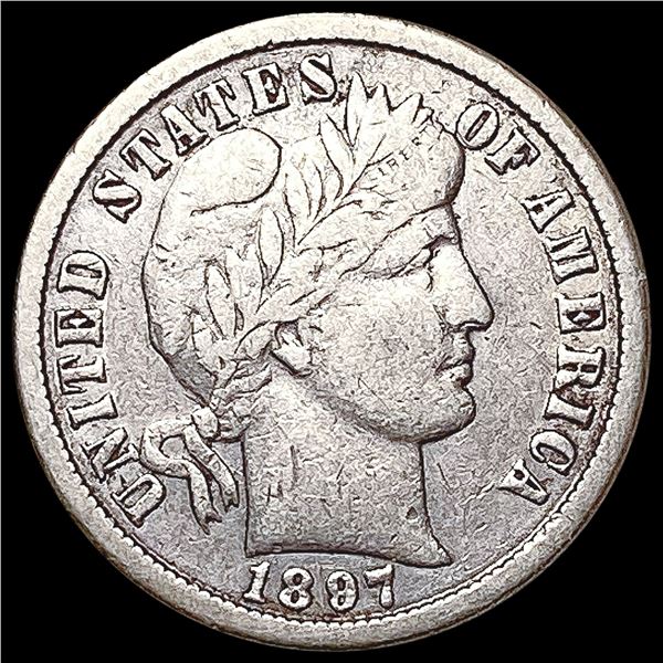 1897-O Barber Dime LIGHTLY CIRCULATED