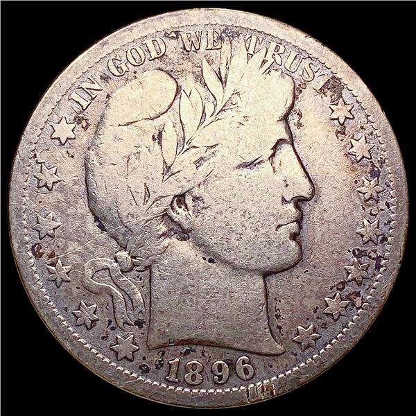 1896-S Barber Half Dollar NICELY CIRCULATED