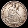Image 1 : 1843 Seated Liberty Half Dollar CLOSELY UNCIRCULAT