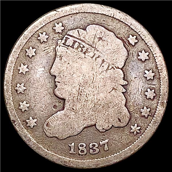 1837 Capped Bust Half Dime NICELY CIRCULATED