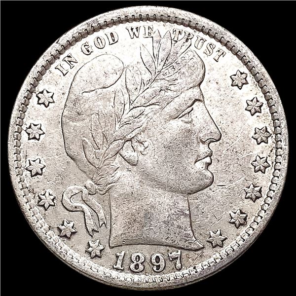 1897 Barber Quarter CLOSELY UNCIRCULATED