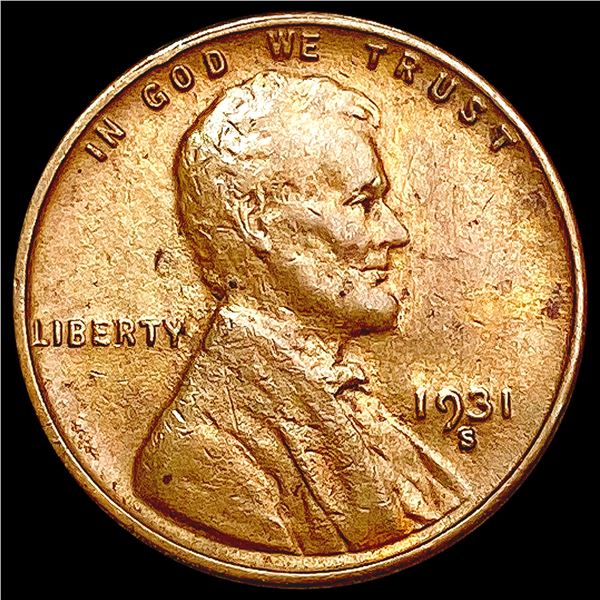 1931-S Wheat Cent LIGHTLY CIRCULATED