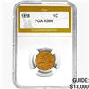 1858 Flying Eagle Cent PGA MS66