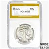 1936-S Walking Liberty Half Dollar PGA MS65