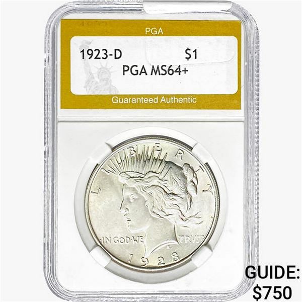 1923-D Silver Peace Dollar PGA MS64+