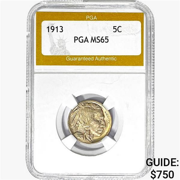 1913 Buffalo Nickel PGA MS65