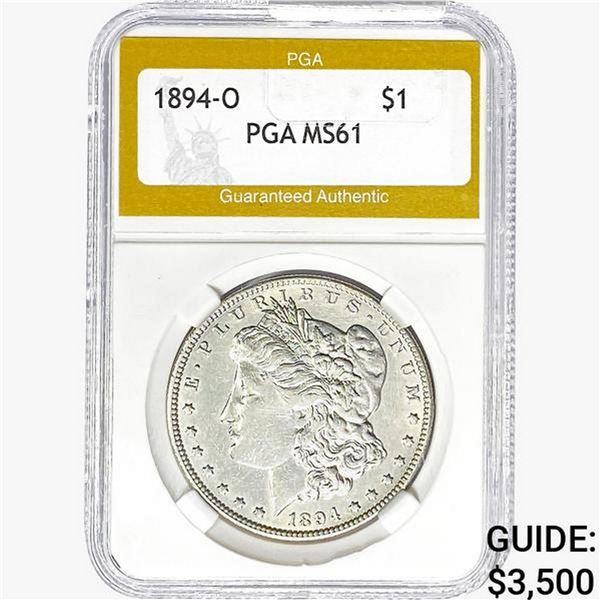 1894-O Morgan Silver Dollar PGA MS61