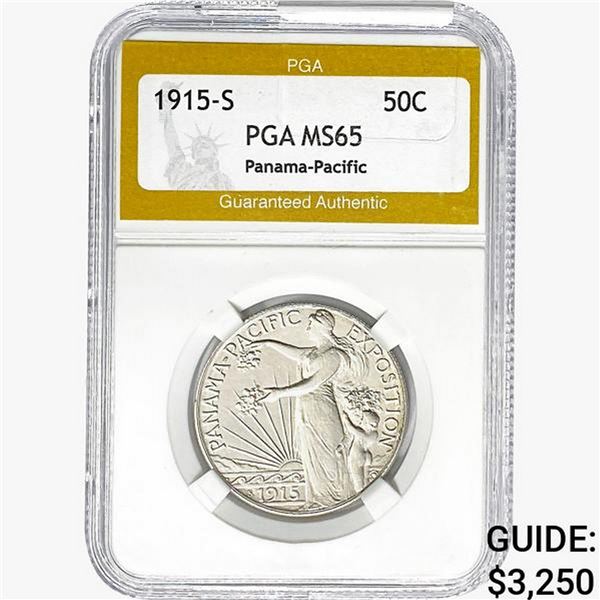 1915-S Panama-Pacific Half Dollar PGA MS65