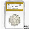 Image 1 : 1915-S Panama-Pacific Half Dollar PGA MS65