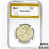 Image 1 : 1869 Seated Liberty Half Dollar PGA MS65+