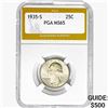 Image 1 : 1935-S Washington Silver Quarter PGA MS65