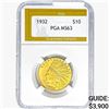 Image 1 : 1932 $10 Gold Eagle PGA MS63