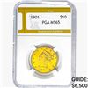 Image 1 : 1901 $10 Gold Eagle PGA MS65