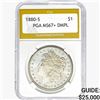 1880-S Morgan Silver Dollar PGA MS67+ DMPL