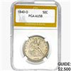1840-O Seated Liberty Half Dollar PGA AU58