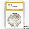 1879-O Morgan Silver Dollar PGA MS65+