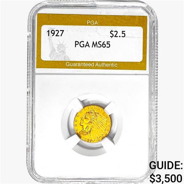 1927 $2.50 Gold Quarter Eagle PGA MS65