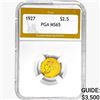 Image 1 : 1927 $2.50 Gold Quarter Eagle PGA MS65