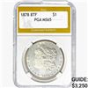 Image 1 : 1878 8 TF Morgan Silver Dollar PGA MS65