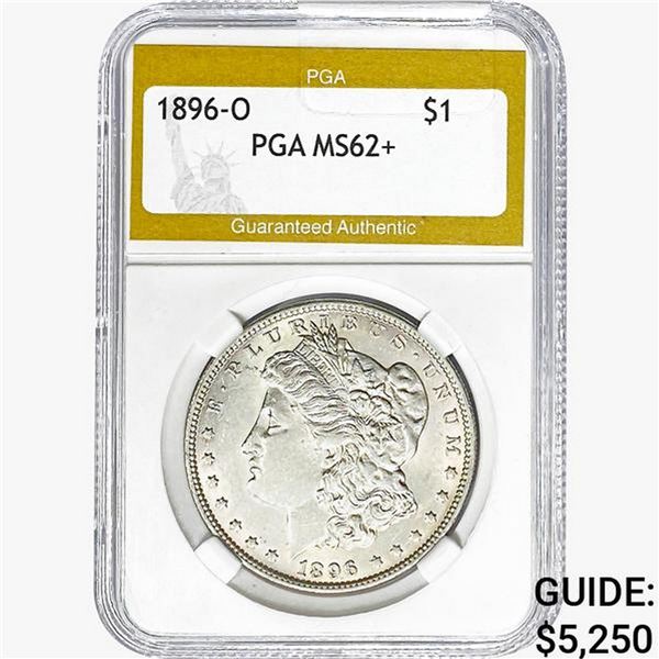 1896-O Morgan Silver Dollar PGA MS62+