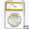 Image 1 : 1927-O Silver Peace Dollar PGA MS63