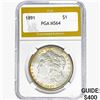 Image 1 : 1891 Morgan Silver Dollar PGA MS64