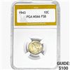 Image 1 : 1943 Mercury Silver Dime PGA MS66 FSB