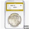 Image 1 : 1882-CC Morgan Silver Dollar PGA MS65+