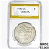Image 1 : 1880-CC Morgan Silver Dollar PGA MS66 PL