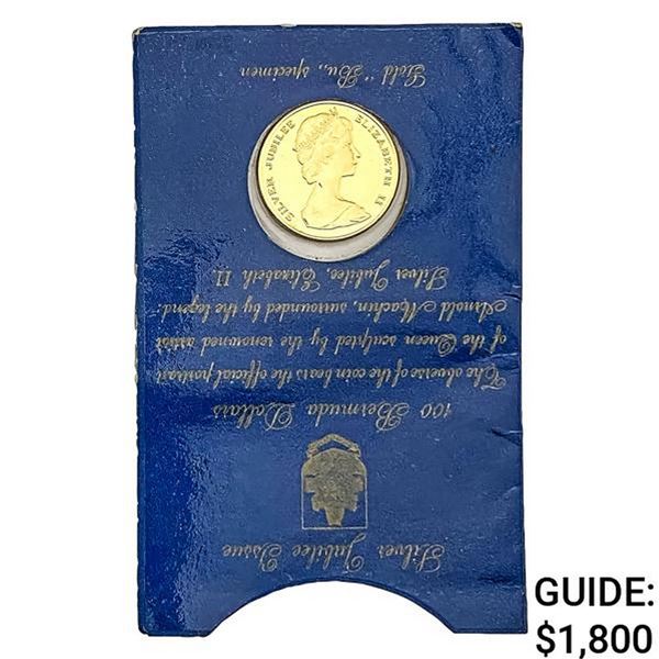 1977 .23oz Gold Bermuda $100 Queen's Silver Jubile
