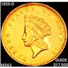 Image 1 : 1855-O Rare Gold Dollar CHOICE BU