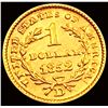 Image 2 : 1852-D Rare Gold Dollar UNCIRCULATED