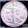 1916-S Walking Liberty Half Dollar UNCIRCULATED