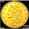 1835 $5 Gold Half Eagle UNCIRCULATED